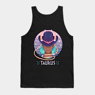 Retro Taurus Zodiac Tank Top